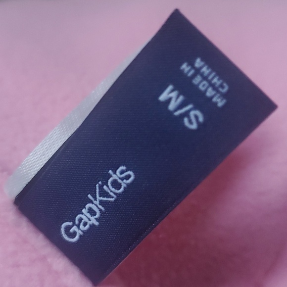 NEW GAP KIDS soft warm fleece 2-piece set hat scarf pink red star pompoms S/M - Picture 6 of 10